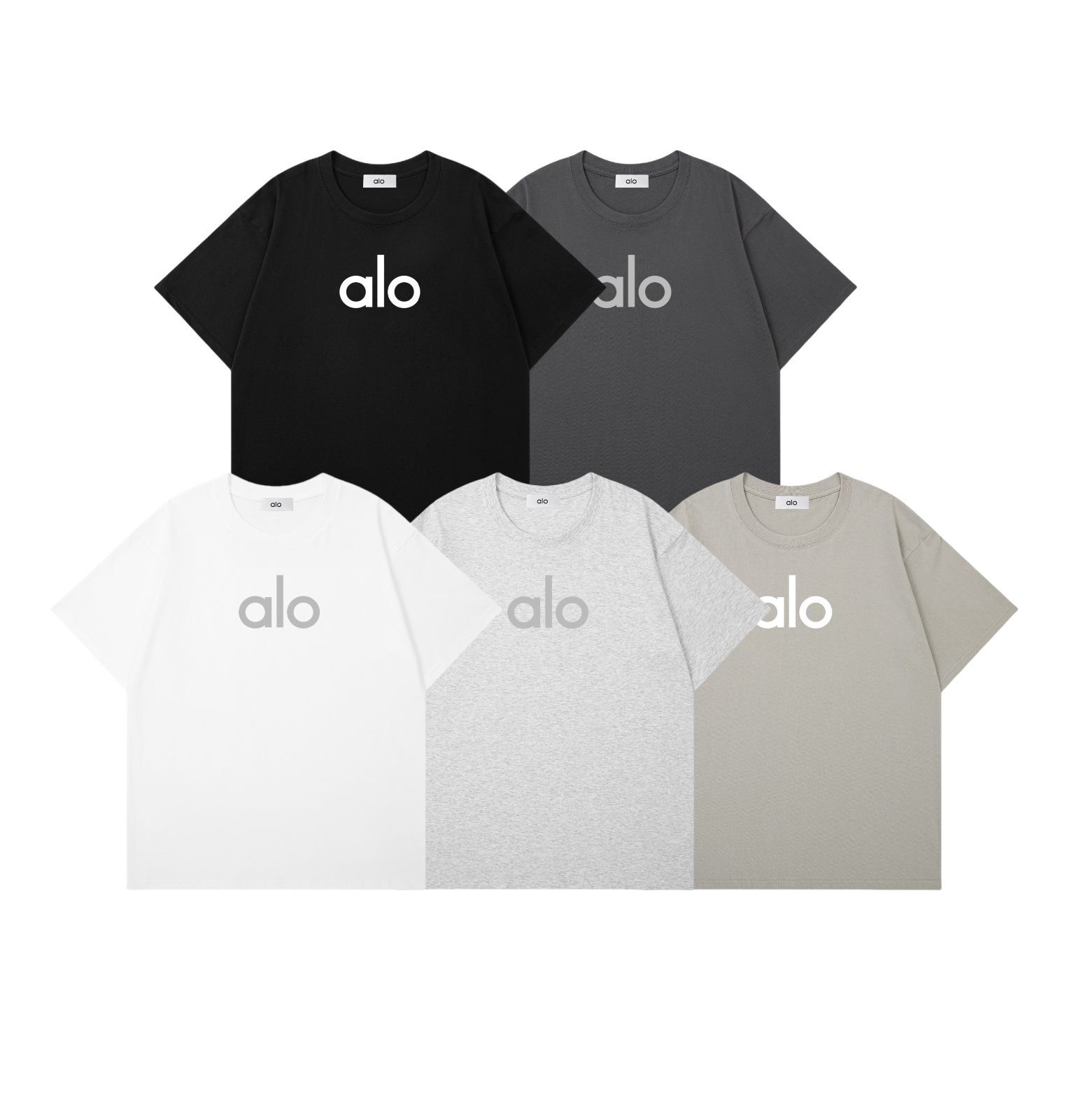 新品未使用】ALO Yoga アローヨガ ロゴTシャツ ブラック ユニ