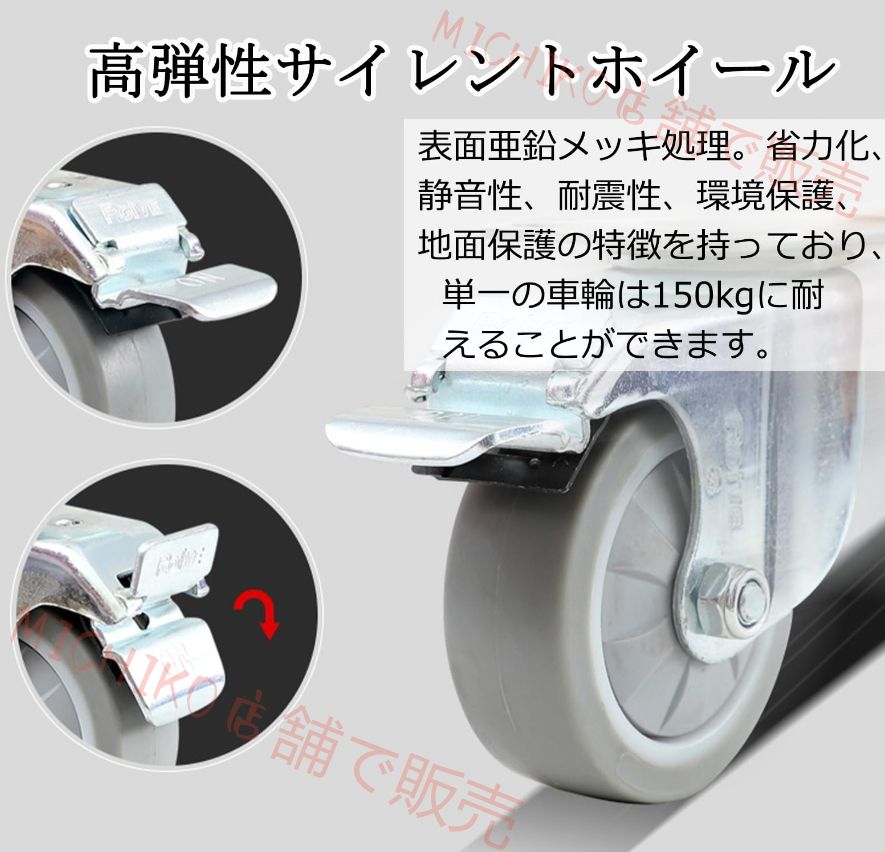 ツールワゴン 工具台車 工具カート ツールカート ツールボックス ツールワゴン キャスター付き 3段 耐荷重500KG ハンドル付 収納パネル フック付き 360度回転 工具収納 移動 運搬 作業 ガレージ 修理工場用 業務用 整備工具セット ブルー FFCRYSTALESIA_COM