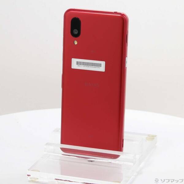 中古品〕 BASIO active 64GB レッド SHG09 au SIMフリー【196