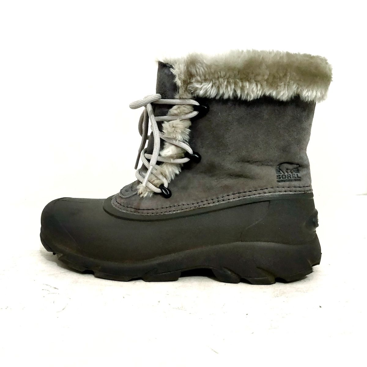 新品【SOREL】ソレル（25）スノーブーツ　エクスプローラー　ジョアン　グレー SOREL(ソレル) ブーツ 25 レディース - グレー スノーブーツ 新品
