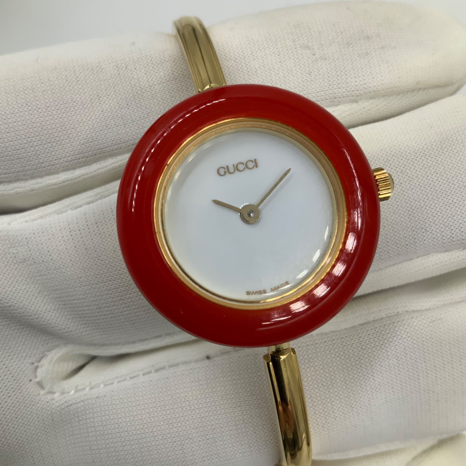GUCCI チェンジベゼル レディース腕時計 電池交換済み 稼働中 - メルカリ