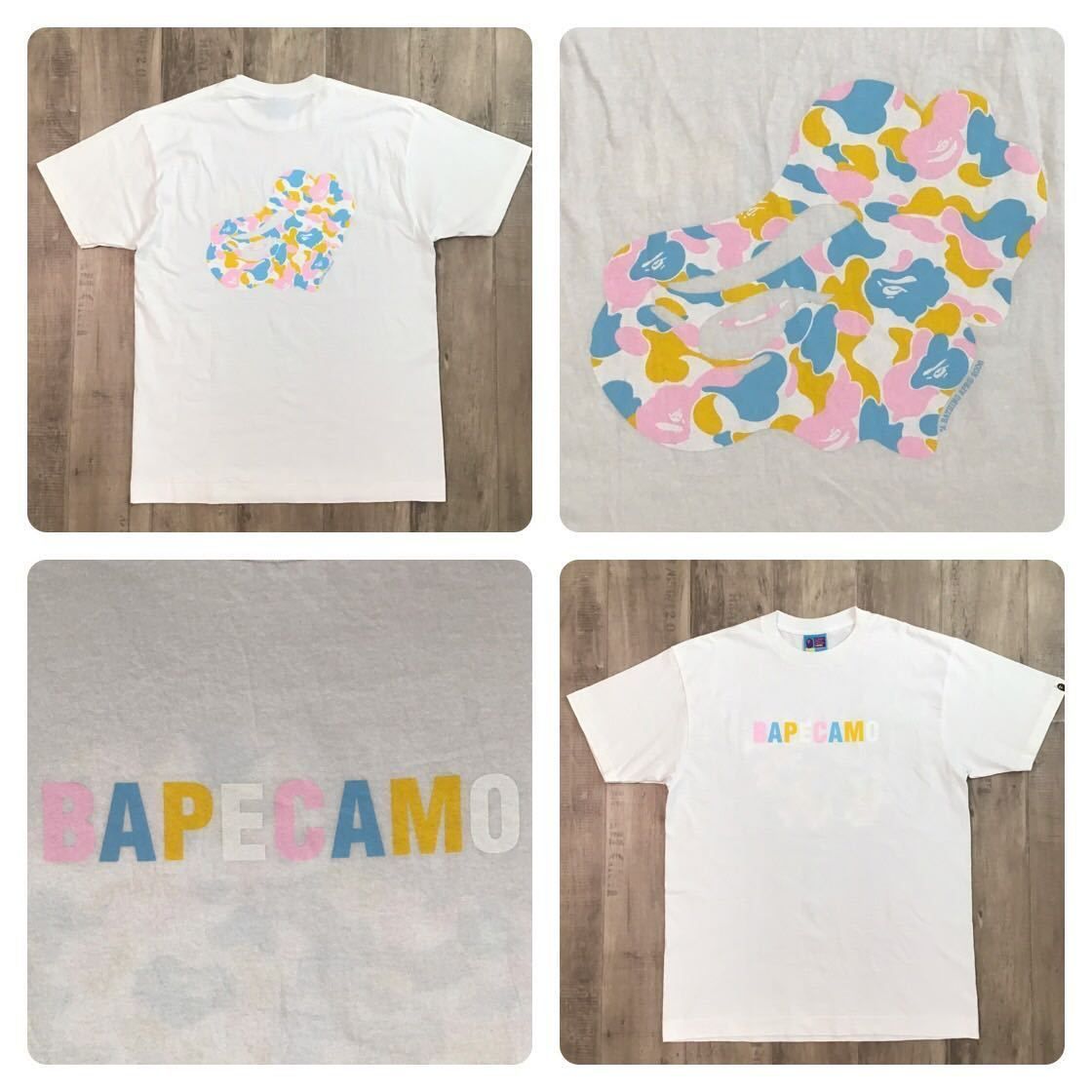 ☆美品☆ BAPE Multi camo APE HEAD Tシャツ Lサイズ a bathing