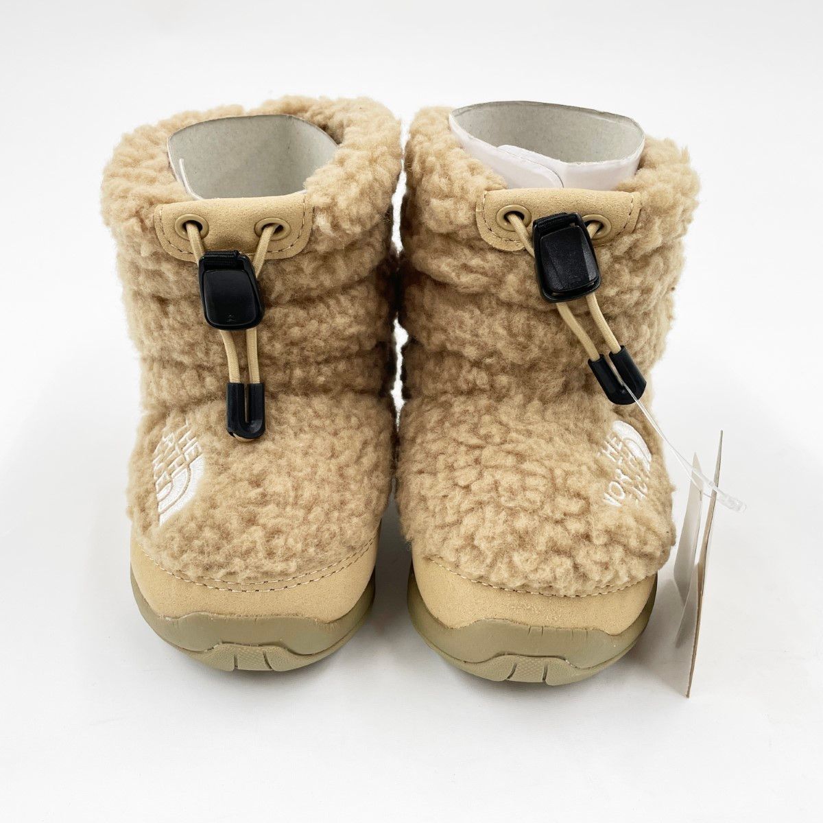 〇〇THE NORTH FACE ザノースフェイス キッズ ブーツ ヌプシ ブーティ VII フリース サイズ14cm NFJ52373 ベージュ