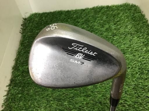 タイトリスト VOKEY SPIN MILLED SM7 ブラッシュドスチール 56°|10°S ウェッジ WG 純正特注シャフト フレックスX メンズ 男性用 右利き 右用 Cランク ゴルフクラブ