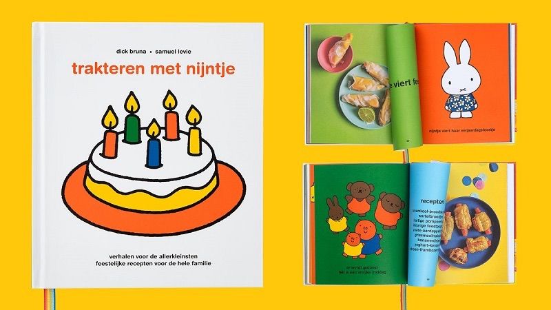 eten met nijntje レシピ本　ディック・ブルーナ　洋書　ミッフィー eten met nijntje レシピ本 ディック・ブルーナミュージアム