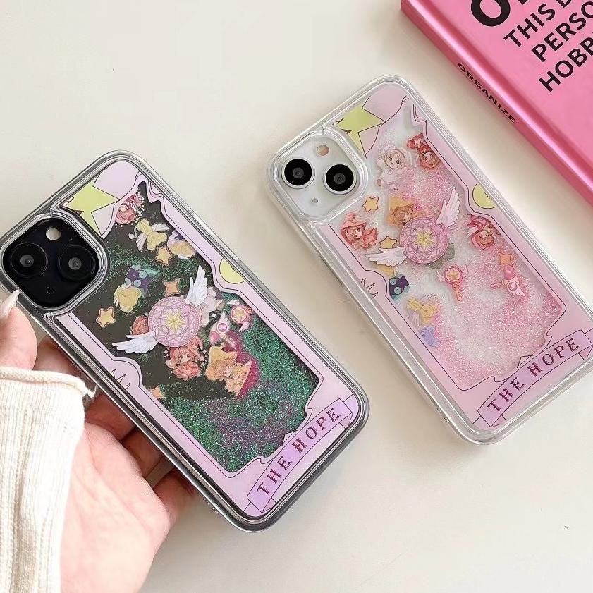 カードキャプターさくら iphoneケース 流砂ケース ハードケース スマホケース iphone15proケース iphone14ケース iPhone13ケース iphone12