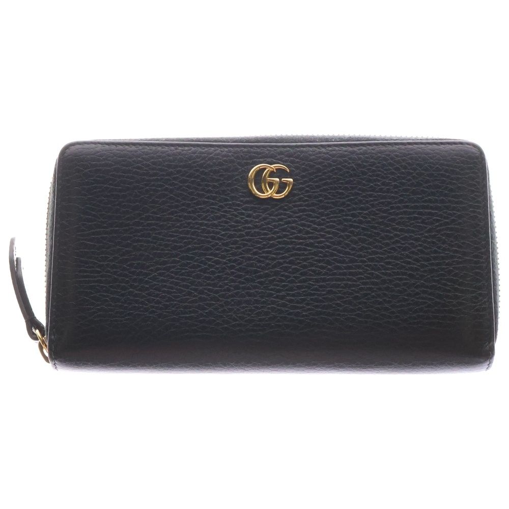 グッチ GUCCI〔GGマーモント〕 レザー コインウォレット 428725 DJ20T 1000 ブラック レザー