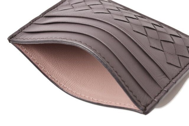 希少✨ボッテガヴェネタ カードケース 名刺入れ イントレチャート ブラウン ボッテガヴェネタ カードケース/名刺入れ BOTTEGA VENETA イントレ