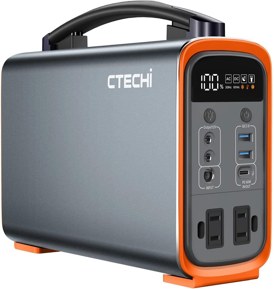 CTECHi ポータブル電源 小型 240W 大容量 75000mAh/240Wh 純正弦波 