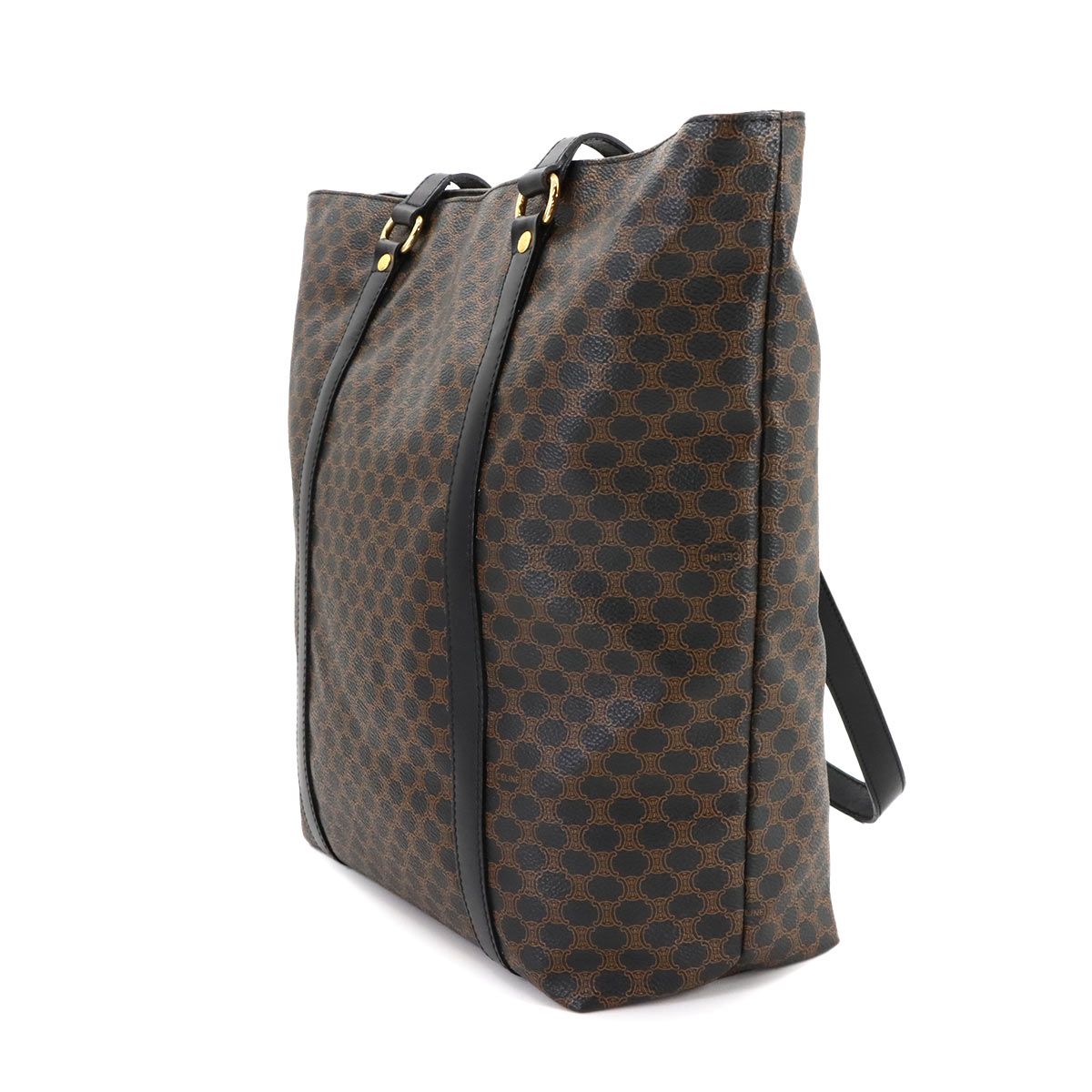 新品未使用✨CELINE トートバッグ　マカダム　モノグラム　レザー　ビンテージ CELINE 極 美品 セリーヌ ヴィンテージ マカダム ブラゾン