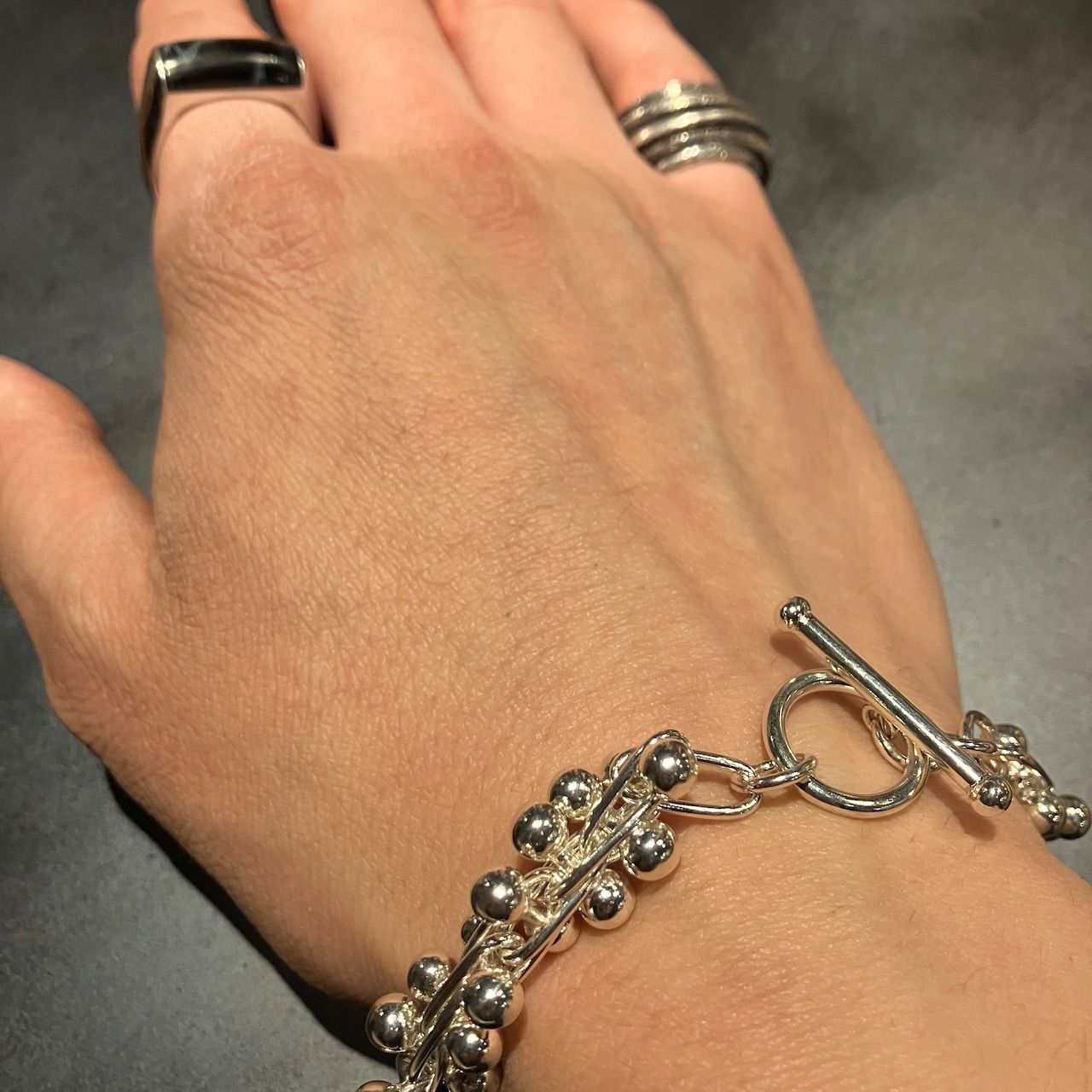 SILVER925 DNA MANTEL HEAVY BRACELET/シルバー