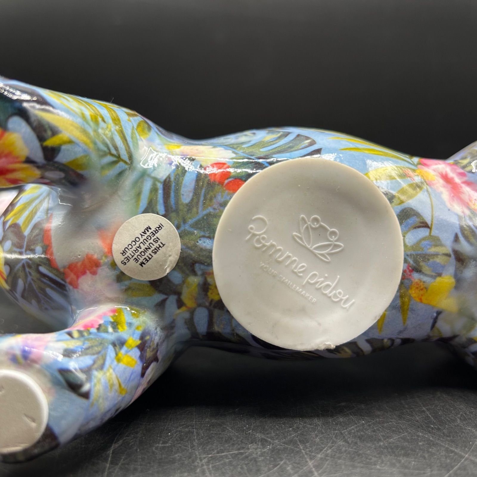 レア ポンピドゥ POMME PIDOU ダックス 貯金箱 置き物 花柄 - メルカリ