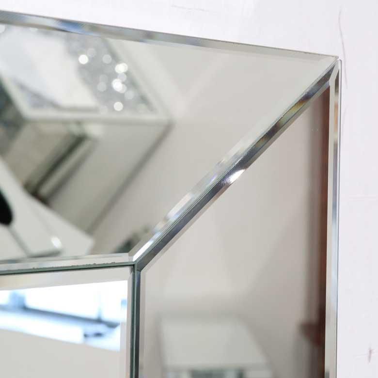 2枚セット ミラー家具 壁掛けミラー シルバー 鏡 35cm - メルカリ