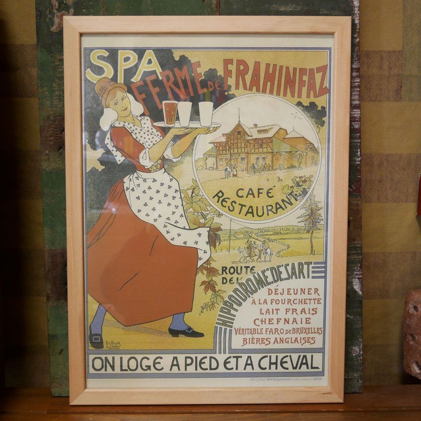 CLASSIC POSTER インテリアピクチャー ポスター アートフレーム Spa Ferme de Frahinfaz