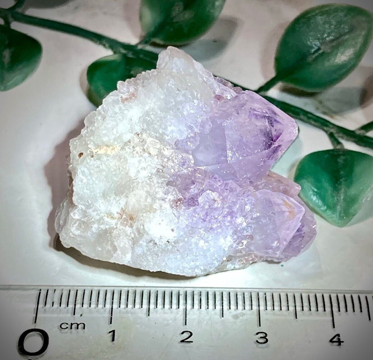 双子水晶 虹入り ファントム カクタスアメジスト サボテン水晶 原石 紫 