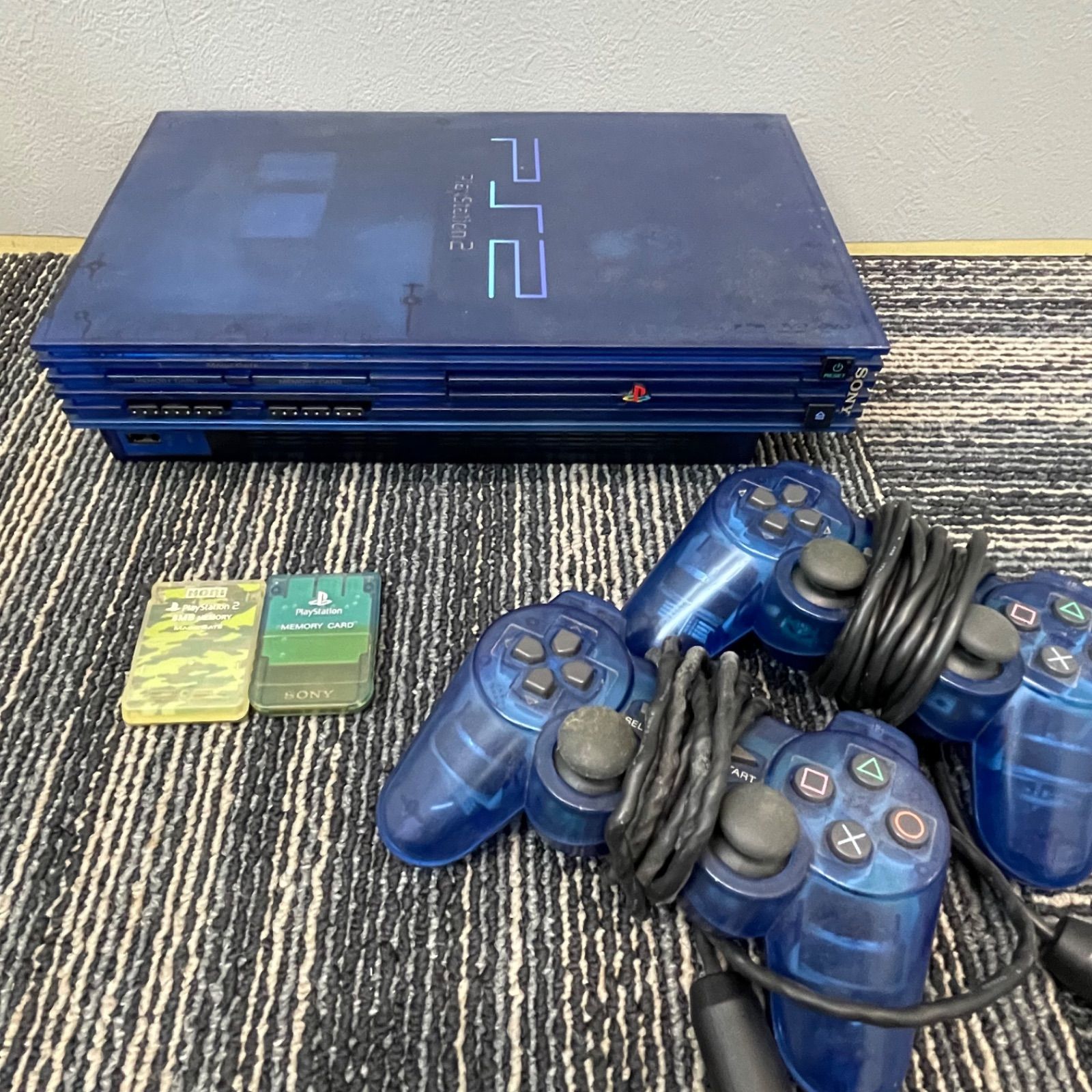 NPA】ジャンク PlayStation2 ps2 SCPH-37000 オーシャンブルー - メルカリ