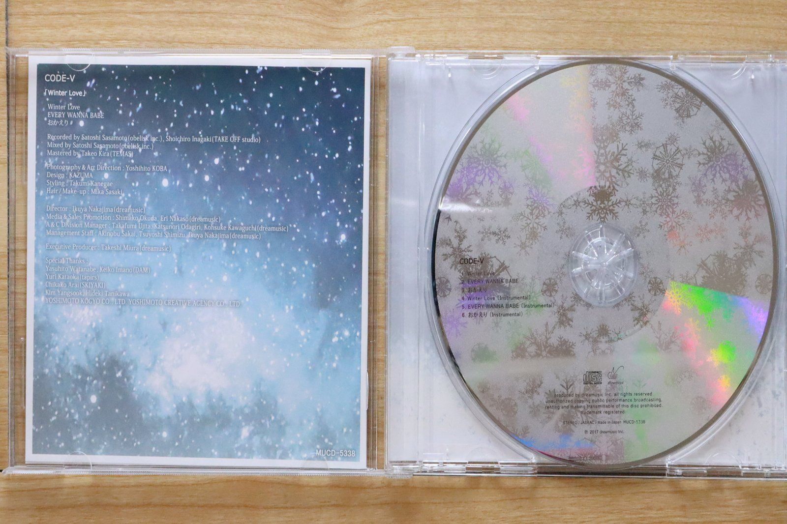 国内盤CD☆コードブイ/CODE-V□ Winter Love(通常盤) 【MUCD5338 