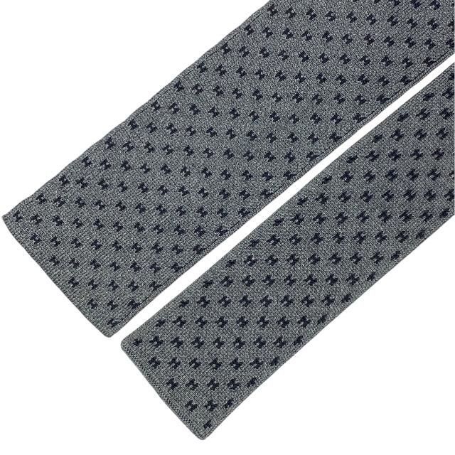 HERMES エルメス H柄 総柄 ネクタイ ブラック ホワイト HERMES エルメス ネクタイ アクセサリー 小物 総柄 H柄 Hロゴ シルク