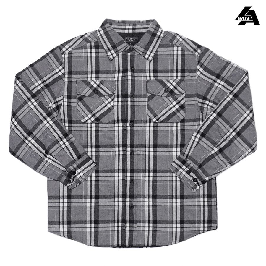 LA GATE QUILTING JACKET【GRAY×WHITE】 (M・L・XL・2XL)(エルエー 