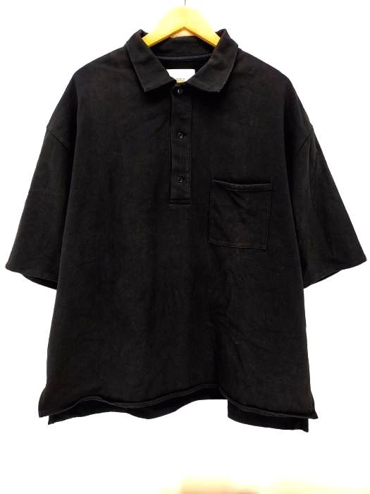 stein Polo Half Sleeve Shirt　黒 stein Polo Half Sleeve Shirt 黒