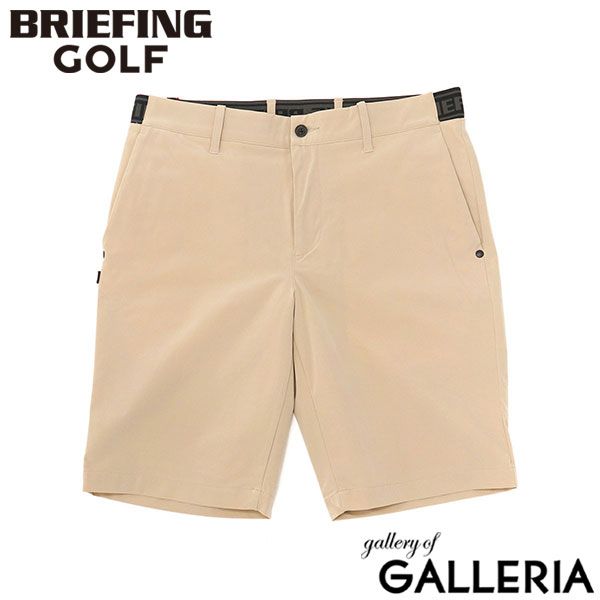 日本正規品 ブリーフィング ゴルフ ウェア メンズ BRIEFING GOLF パンツ ショートパンツ 短パン MENS LOGO ELASTIC SHORT PANTS BRG241M73 BEIGE