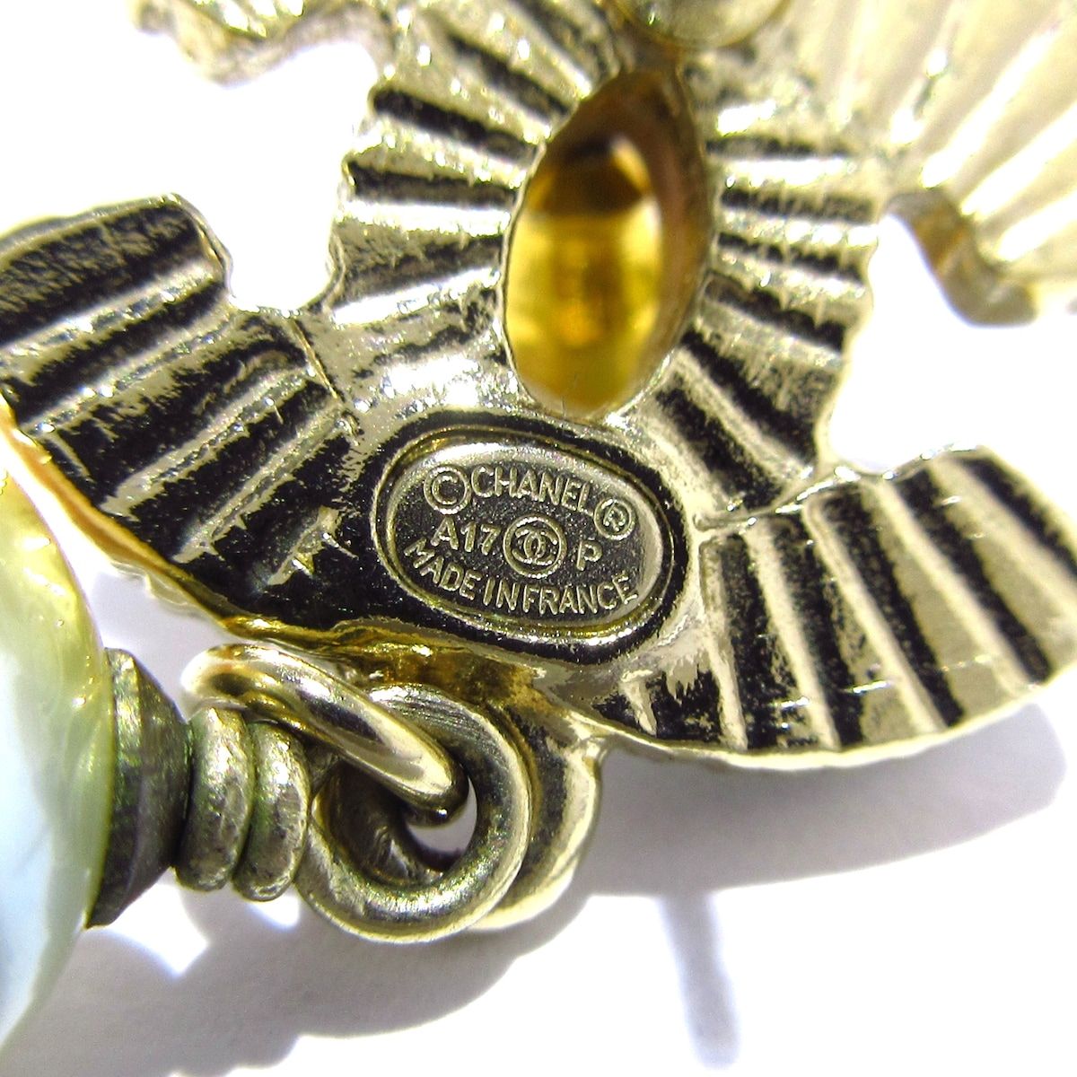 CHANEL シャネル ピアス ココマーク ゴールド×白×マルチ WWW_SHINETEETH_COM