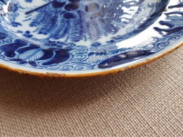 送料無料 オリジナル デルフト焼き オランダ デルフト 18世紀中期
