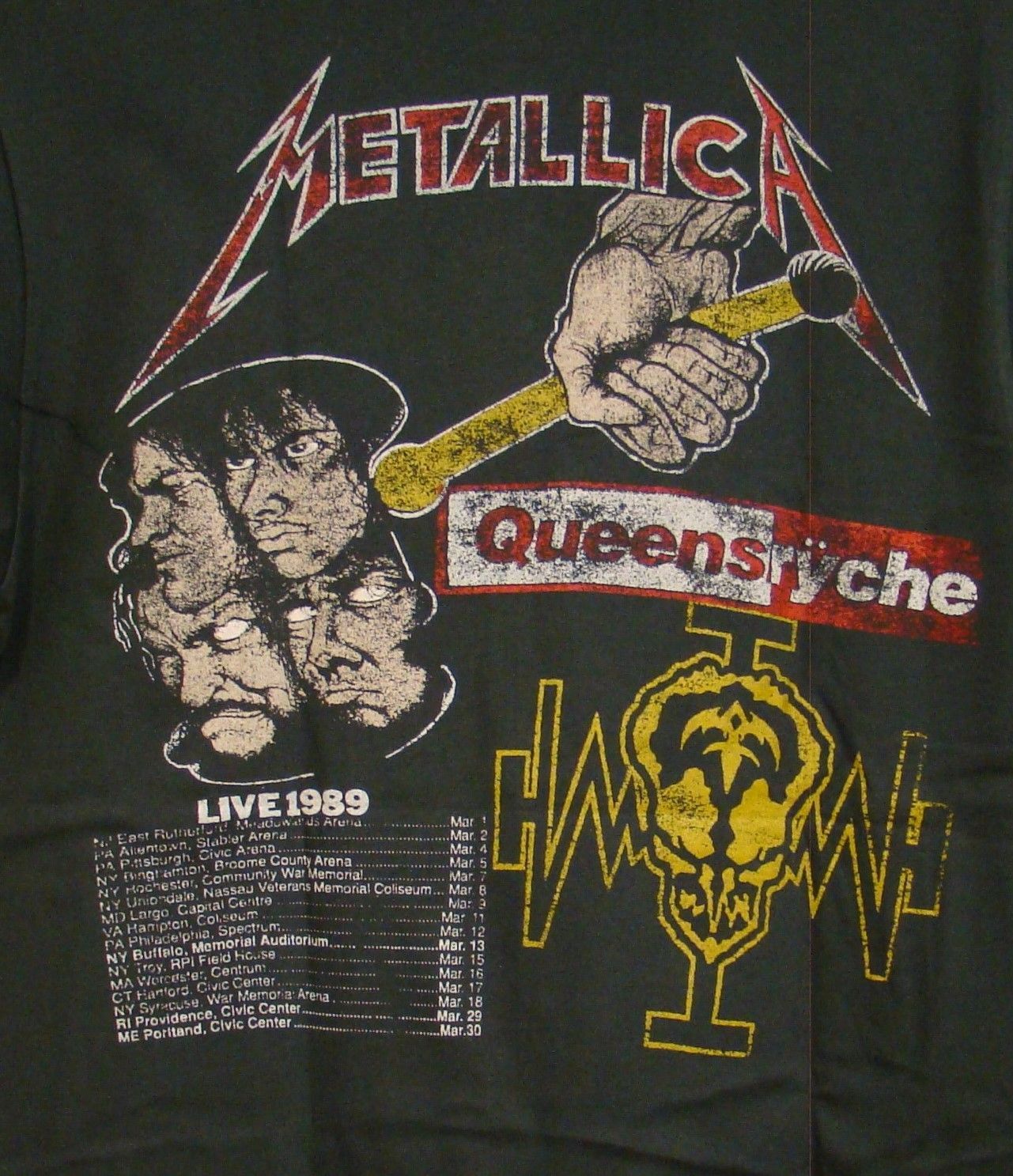 メタリカ バンド T シャツ ツアー2008 入手困難美品 メタリカ2008ワールドツアーバンドTシャツ L