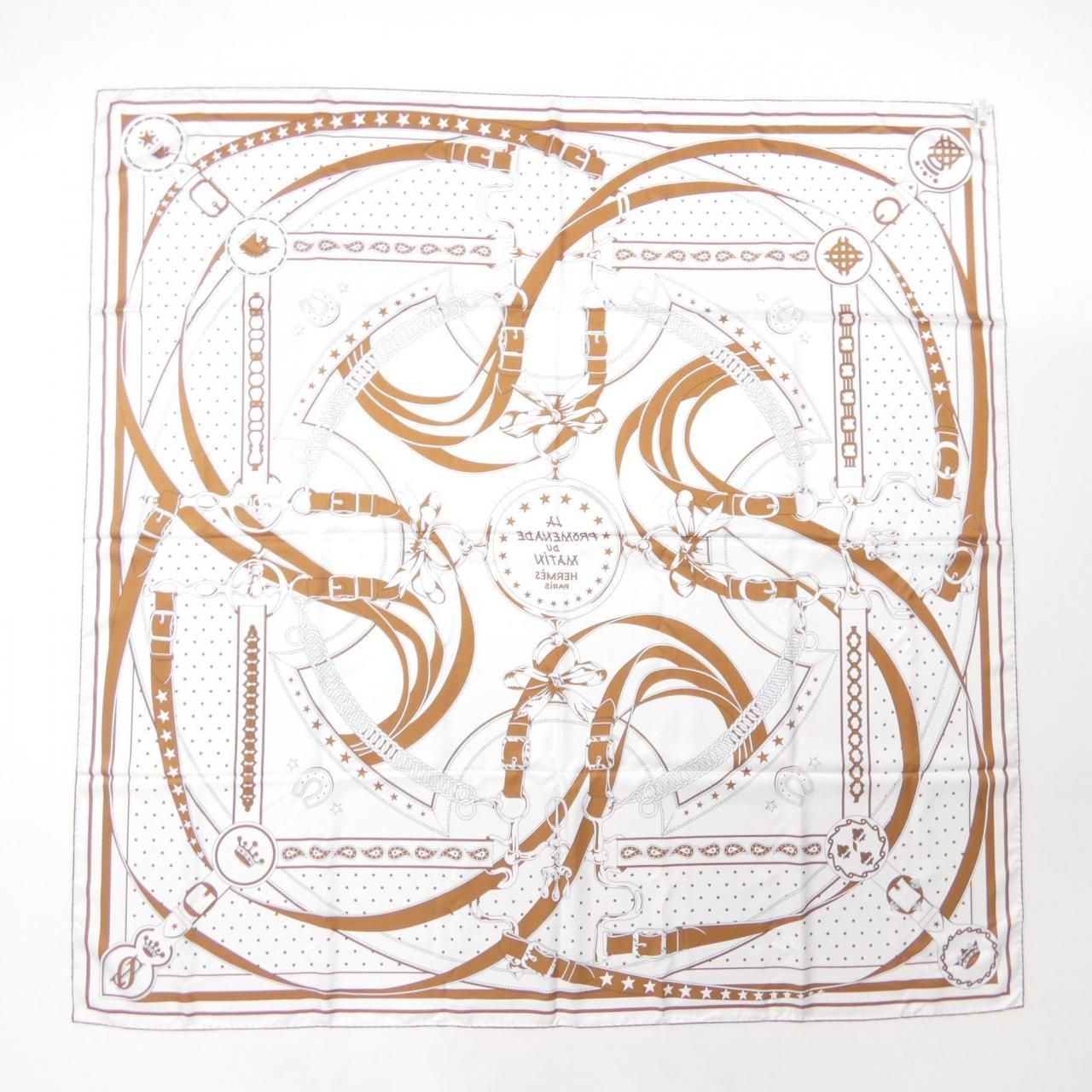 エルメス HERMES LA RPROMENADE DU MATIN H923986S カレダブルフェイス140 ショール