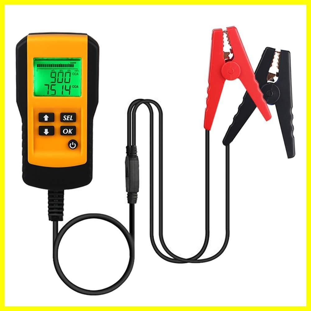 【人気商品】診断機 チェッカー 12V蓄電池用 LCD バッテリーアナライザ バッテリーテスター 自動車バッテリー診断 電圧 ADPOW 抵抗 CCA値測定