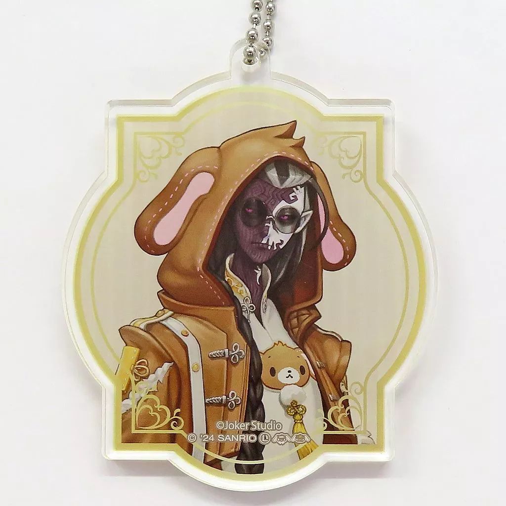 中古】キーホルダー 白黒無常(范無咎) アクリルブロック