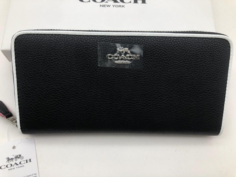 コーチ COACH 長財布 財布 ブラックマルチ シグネチャー 