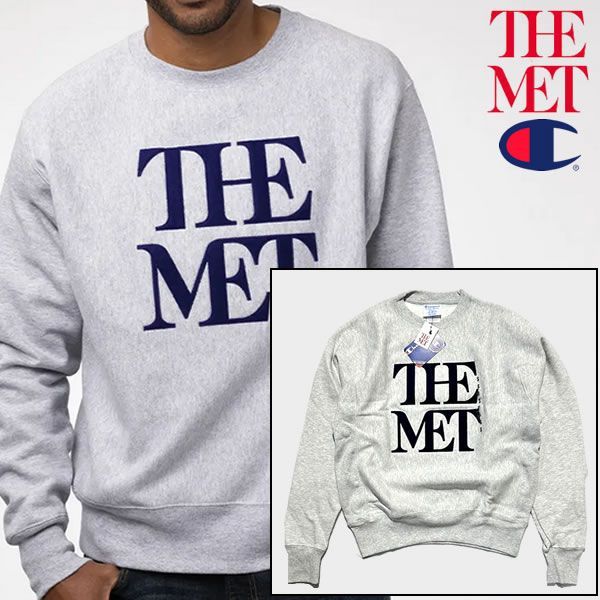 Metropolitan Museum Met Campus Champion Sweatshirt メトロポリタンミュージアム オリジナル  チャンピオン リバースウィーブ スウェットシャツ【80059407-gray】 - メルカリ