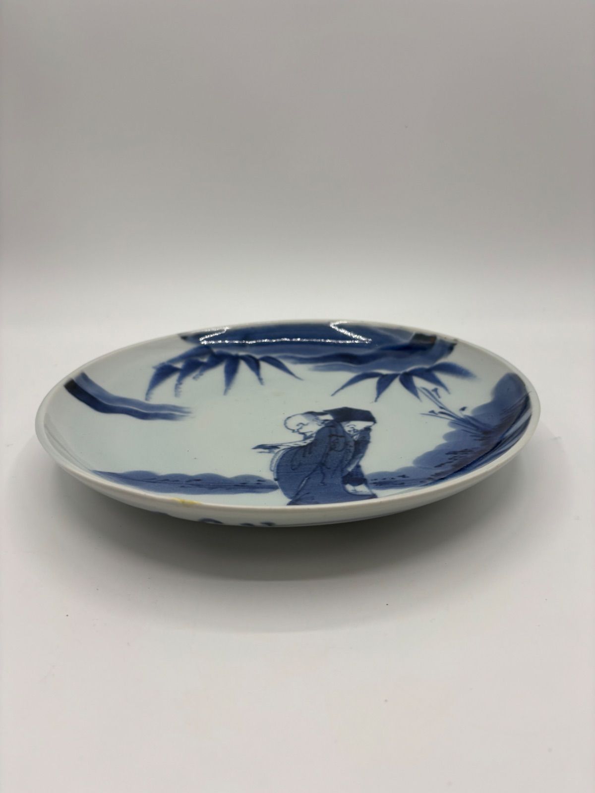 伊万里 染付 志田窯 志田焼 皿 古伊万里 志田窯 【染付 三つ巴文様