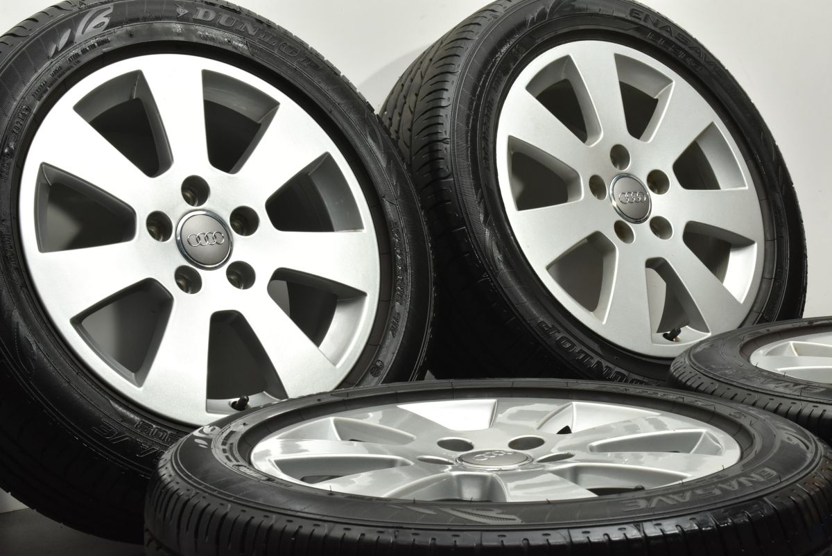 アウディ 8P A3 純正 16in 6.5J 50 PCD112 ダンロップ エナセーブ EC203 205 55R16 品番 8P0601025A ノーマル戻し