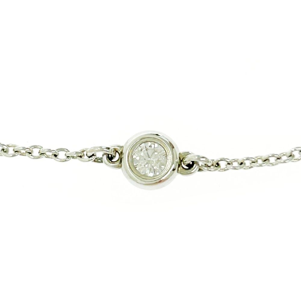 保存袋付き TIFFANY-Co. ティファニー シルバー ダイヤモンド バイザヤード ブレスレット 1.0g 925刻印 463807 ブレスレット