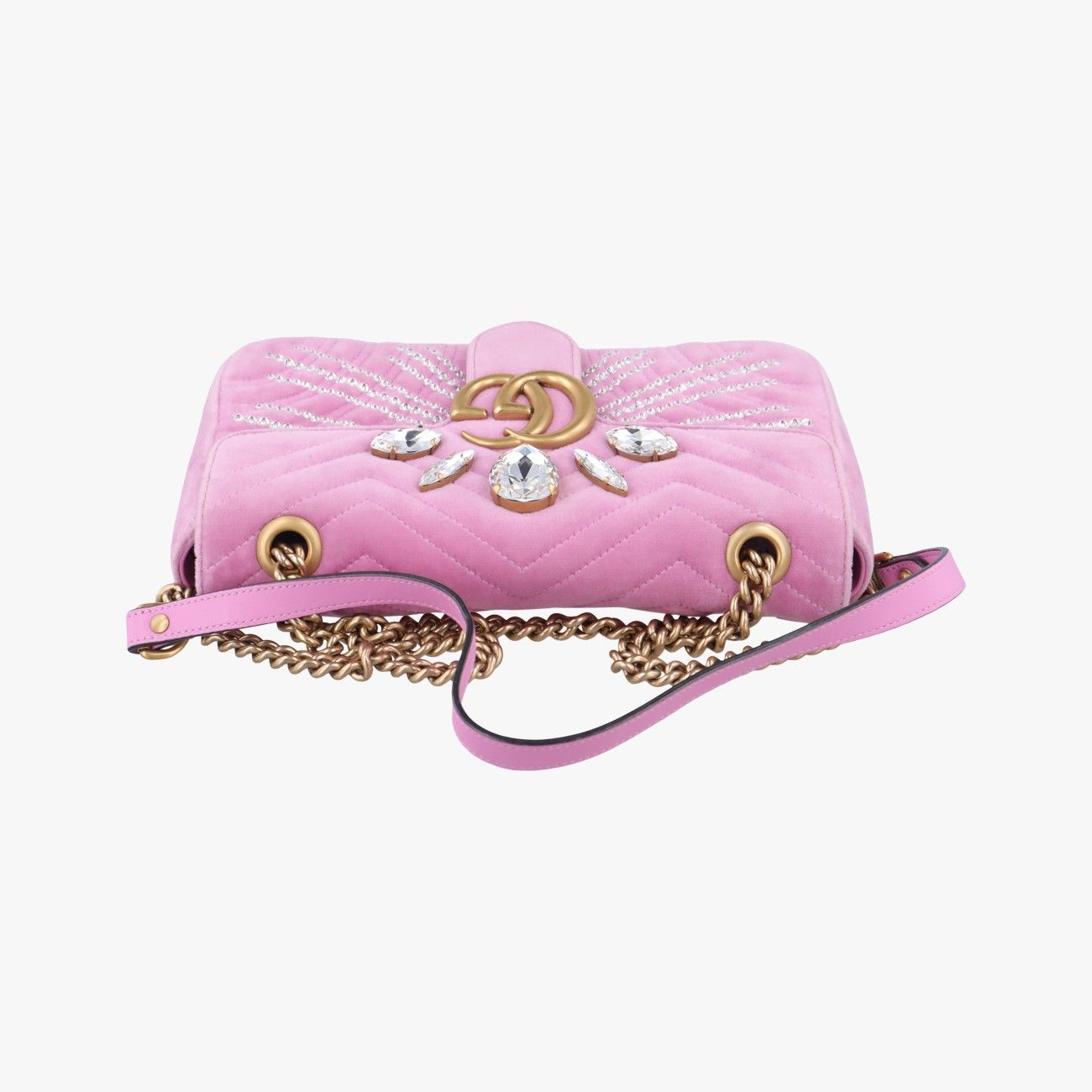 グッチGucciGGマーモントピンクベロア443497F023179217