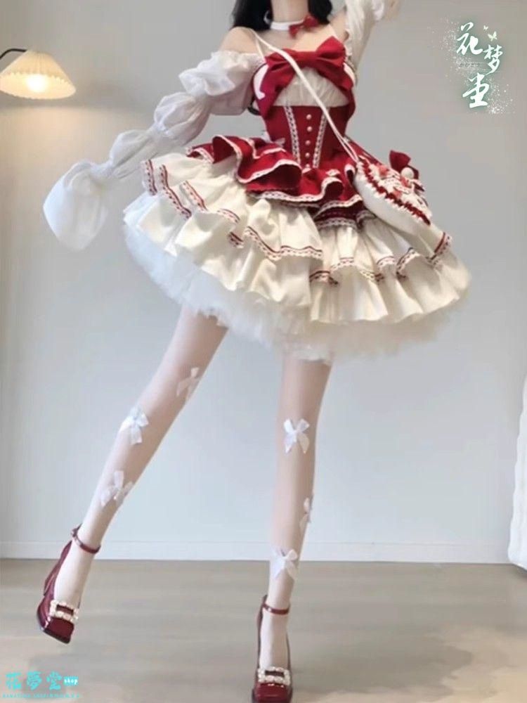 25年 lolita オリジナル 洋服 ロリータ ワンピース ドレス 撮影会 舞台 イベント 花夢堂-225