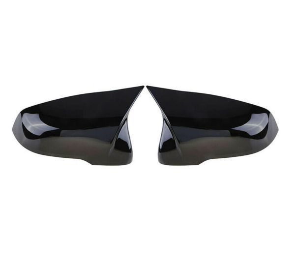 ABS製 艶出しブラック スープラ SUPRA A90 A91 2018年式以降 牛角型 交換式 ミラーカバー 左右セット