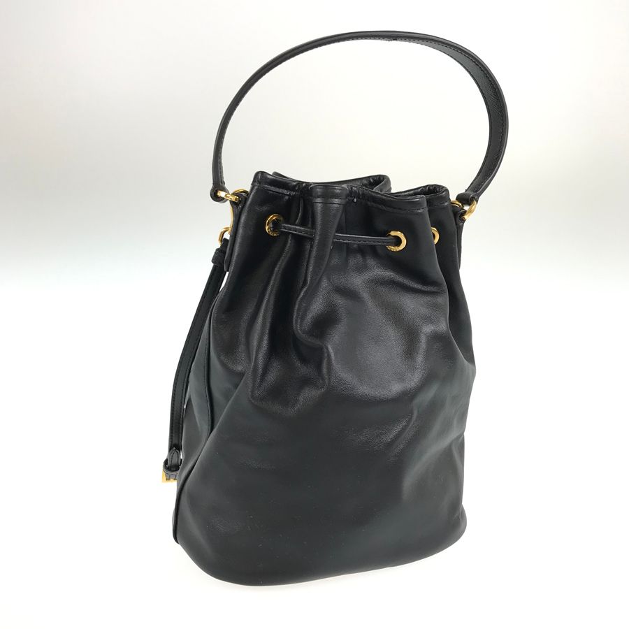 プラダ PRADA デュエット 巾着 2WAY ショルダーバッグ ゴールド金具 