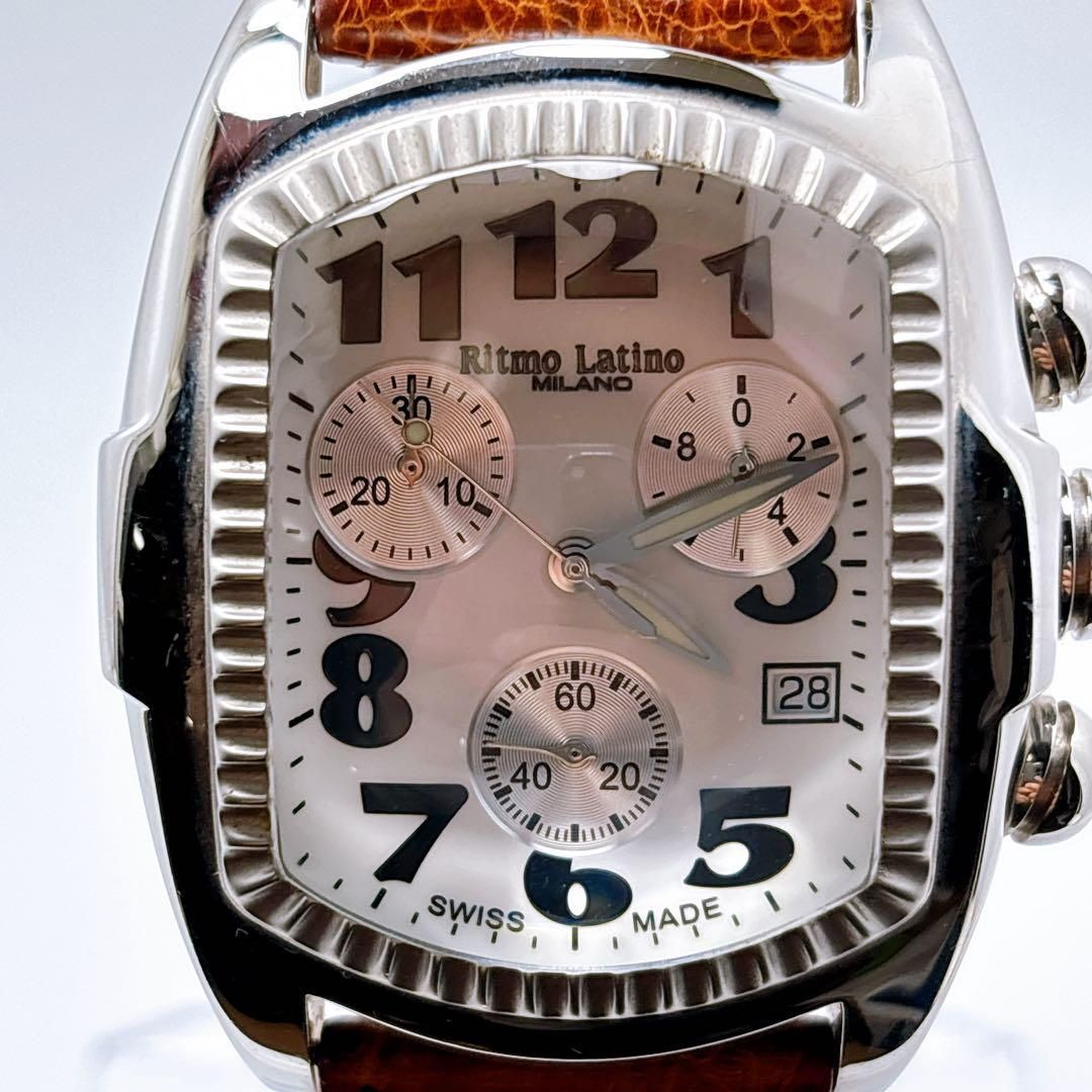 338 リトモラティーノ　クラシコ　クロノグラフ　デイト　腕時計　希少 338 リトモラティーノ クラシコ クロノグラフ デイト 腕時計 希少 338