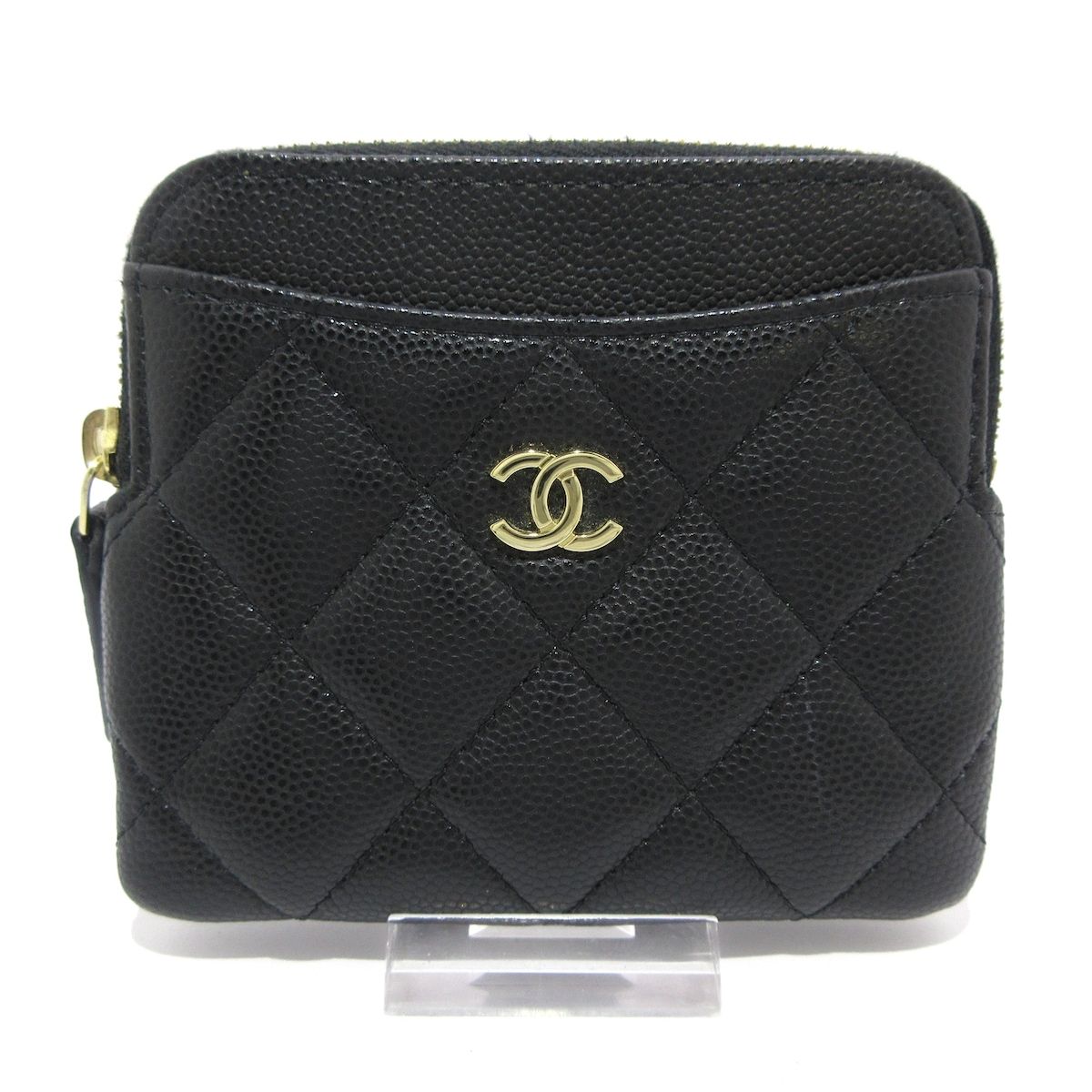 CHANEL シャネル コインケース マトラッセ AP2061 黒 ゴールド金具|ココマーク