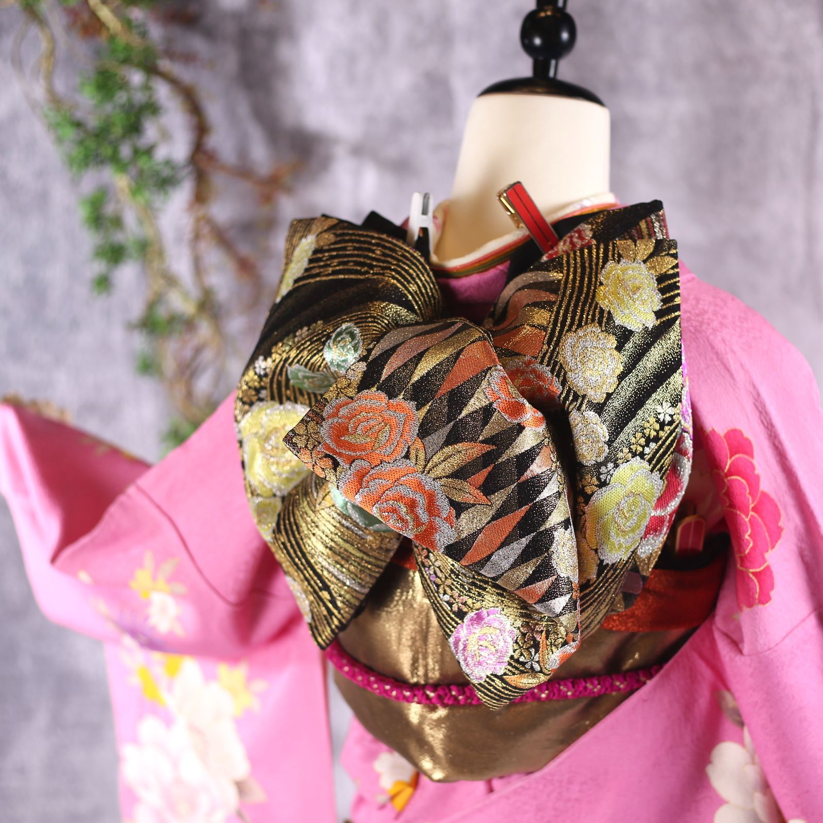 振袖フルセット 振袖セット 振袖 Sサイズ ピンク×桜 美品 成人式 着物 晴れ着 6点セット KFN-57 振袖フルセット 振袖セット 振袖 Sサイズ ピンク×桜 美品 成人式 着物