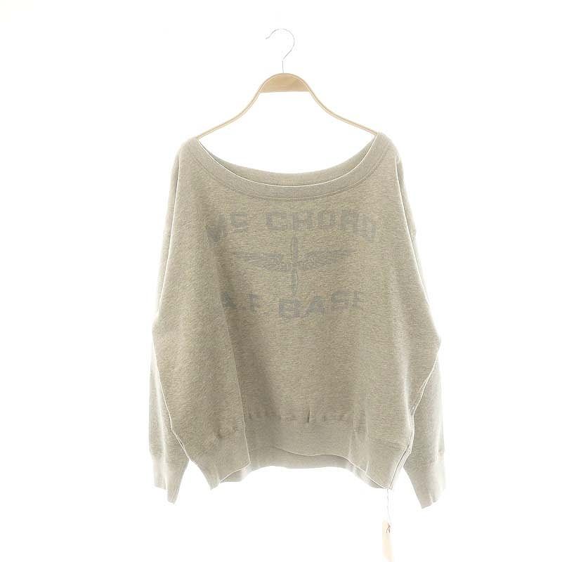 シュタンバウム STAMMBAUM Mc CHORD SWEAT スウェット アパルトモン取扱い カットソー 長袖 F グレー ライトブルー |DO OS