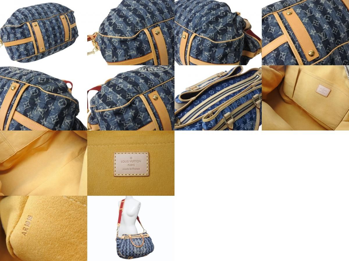 極美品 LOUIS VUITTON ルイヴィトン モノグラムデニム カバレイエGM 