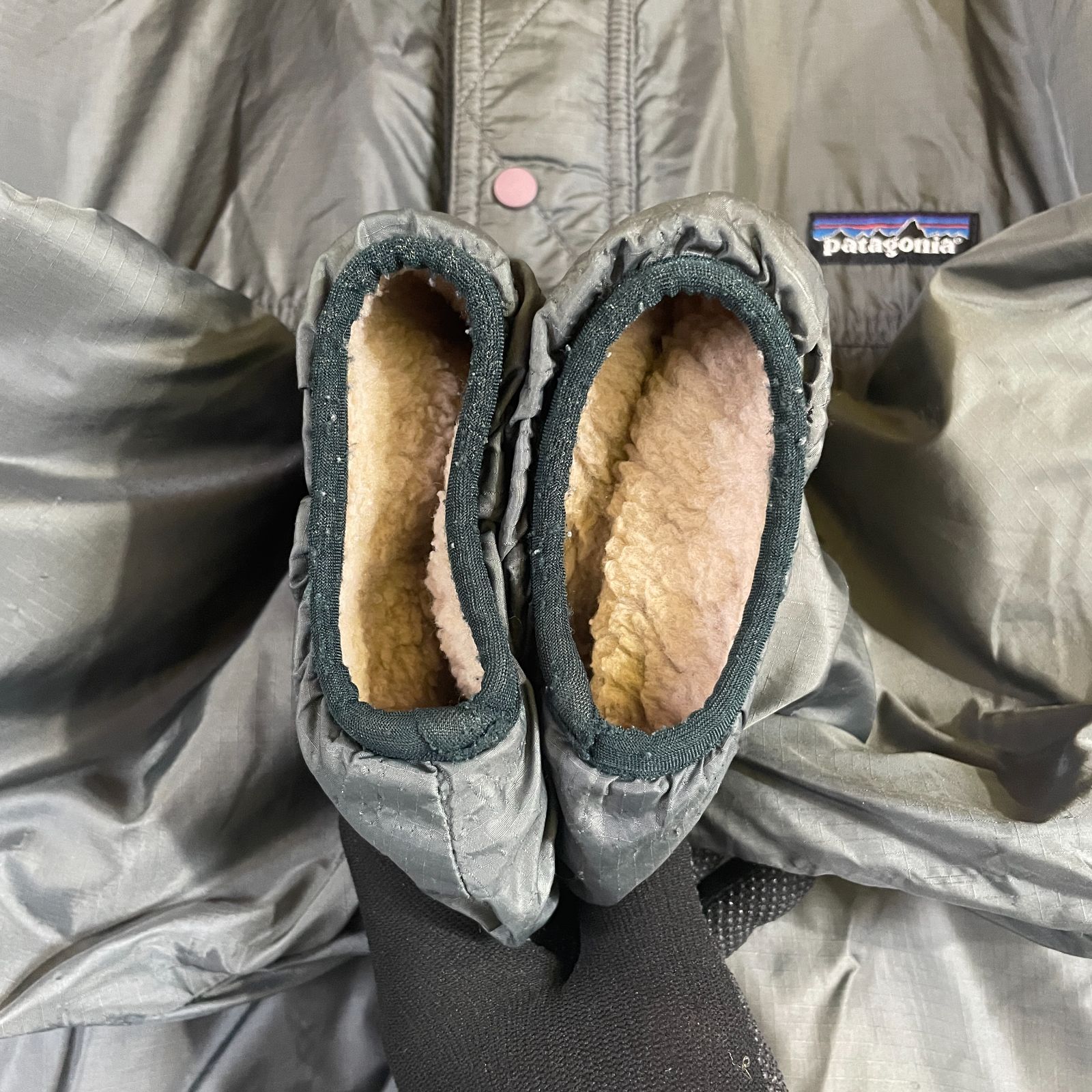 パタゴニア 1997 リバーシブル グリセード カーディガン ナチュラル灰