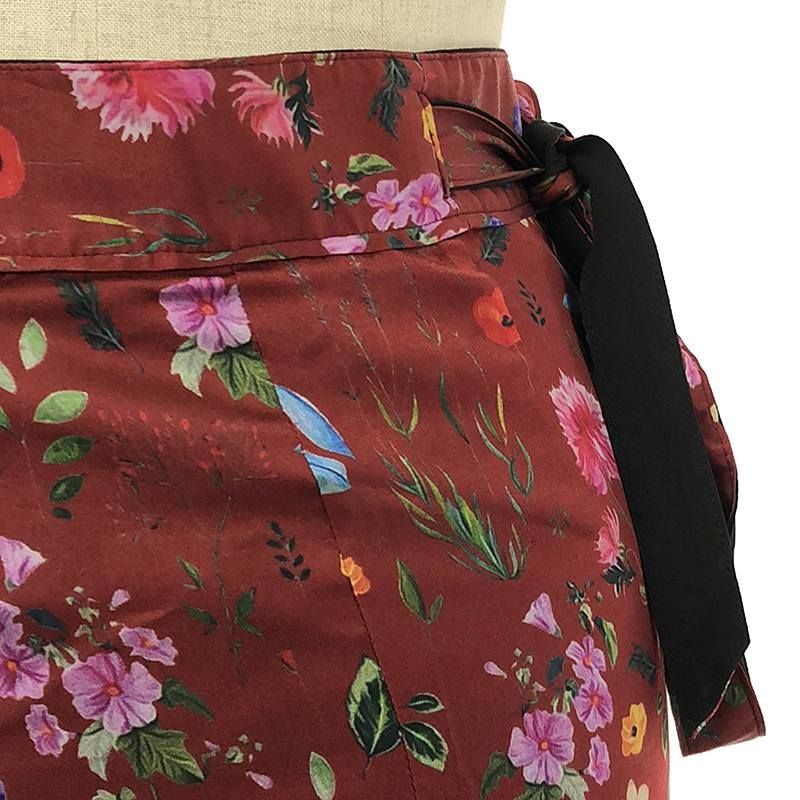 希少＊美品【renacnatta】スカート　リバーシブル　ラップ フラワー Reversible Skirt Flare - Bouquet - verde