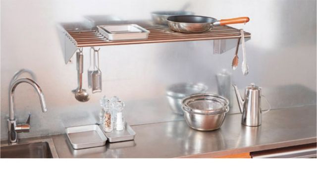 水切りラック ステンレス 水切り棚 PPパイプ棚 1段タイプ 横1500×奥行