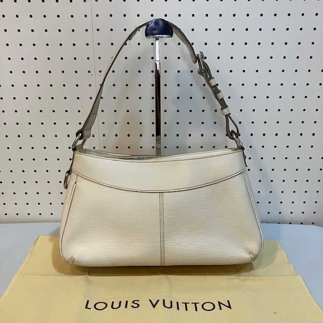 美品】ルイヴィトン エピ テュレンPM M5928J ホワイト 保存袋付き
