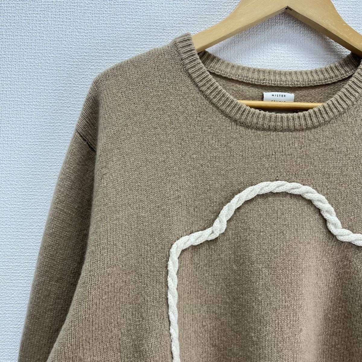 MISTERGENTLEMAN ミスタージェントルマン MG15F-KN11 FRAME KNIT ニット セーター ウール XL 10112011  - メルカリ